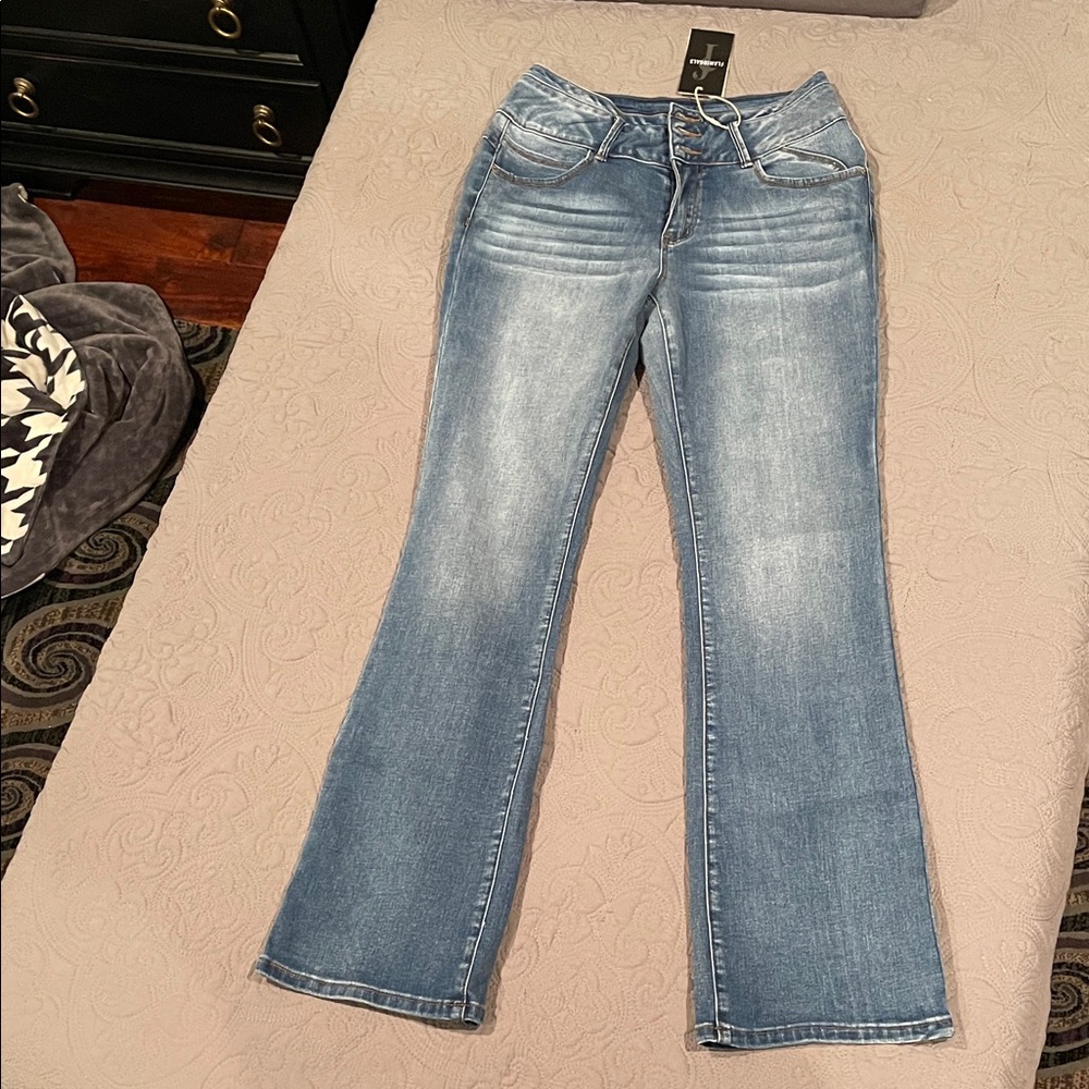 Classic Blue Flare Jeans for Women
